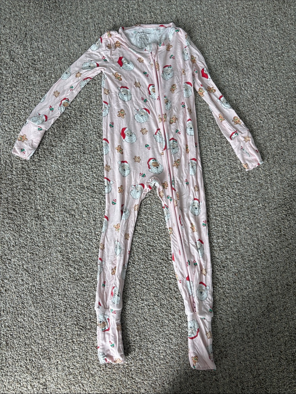 Angel Dear Pink Santa One-Piece Pajamas
